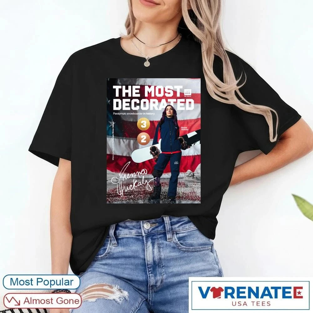 Official Brenna Huckaby The Most Decorated Paralympic Snowboarder In History Signature Poster T-Shirt