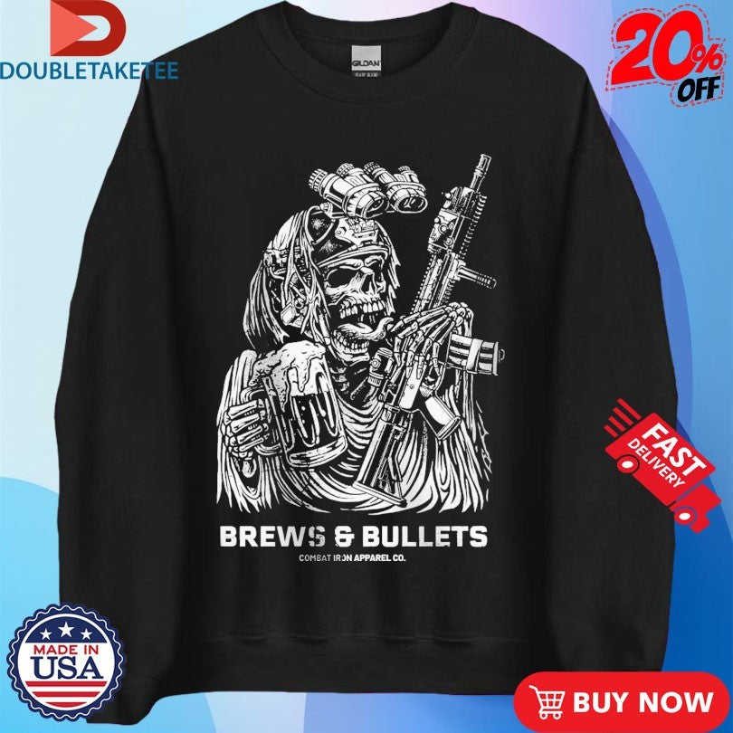 Official Brews &amp; Bullets Combat Iron Beer Shirts