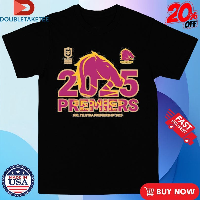 Official Brisbane Broncos NRL Telstra Premiership 2025 Shirts
