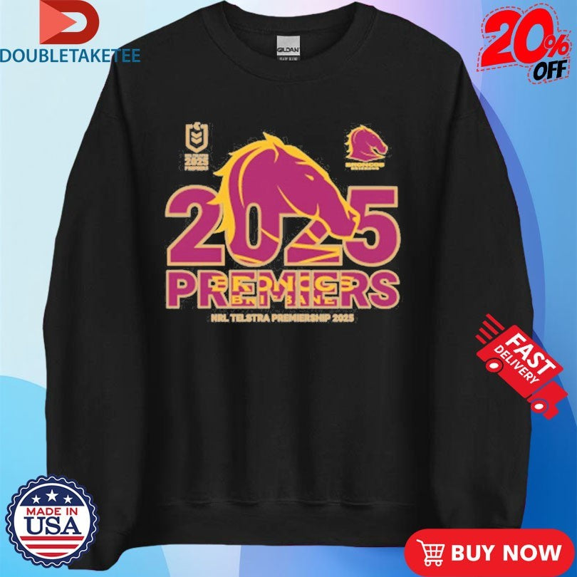 Official Brisbane Broncos NRL Telstra Premiership 2025 Shirts