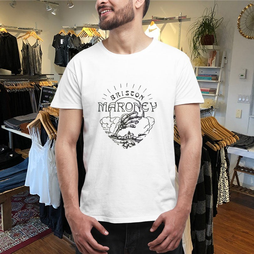 Official Briston Maroney Skull Town Skeleton Hand Shirts