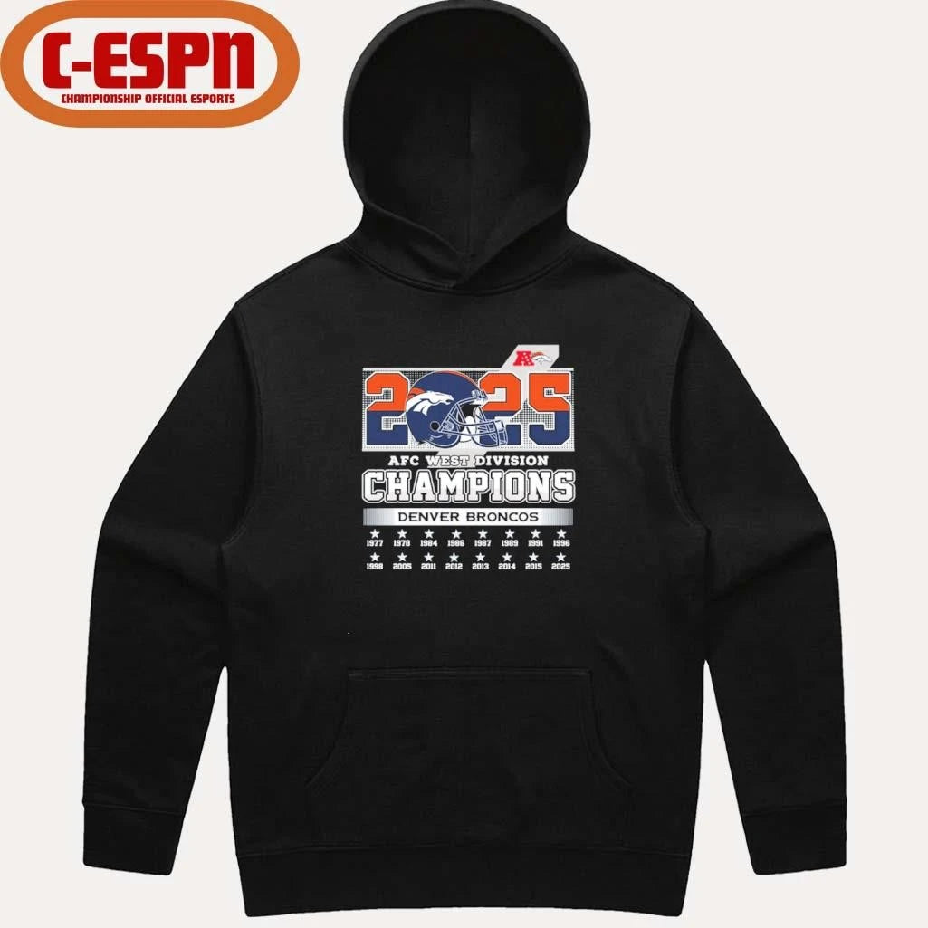 Official Broncos AFC West Division Champs shirt