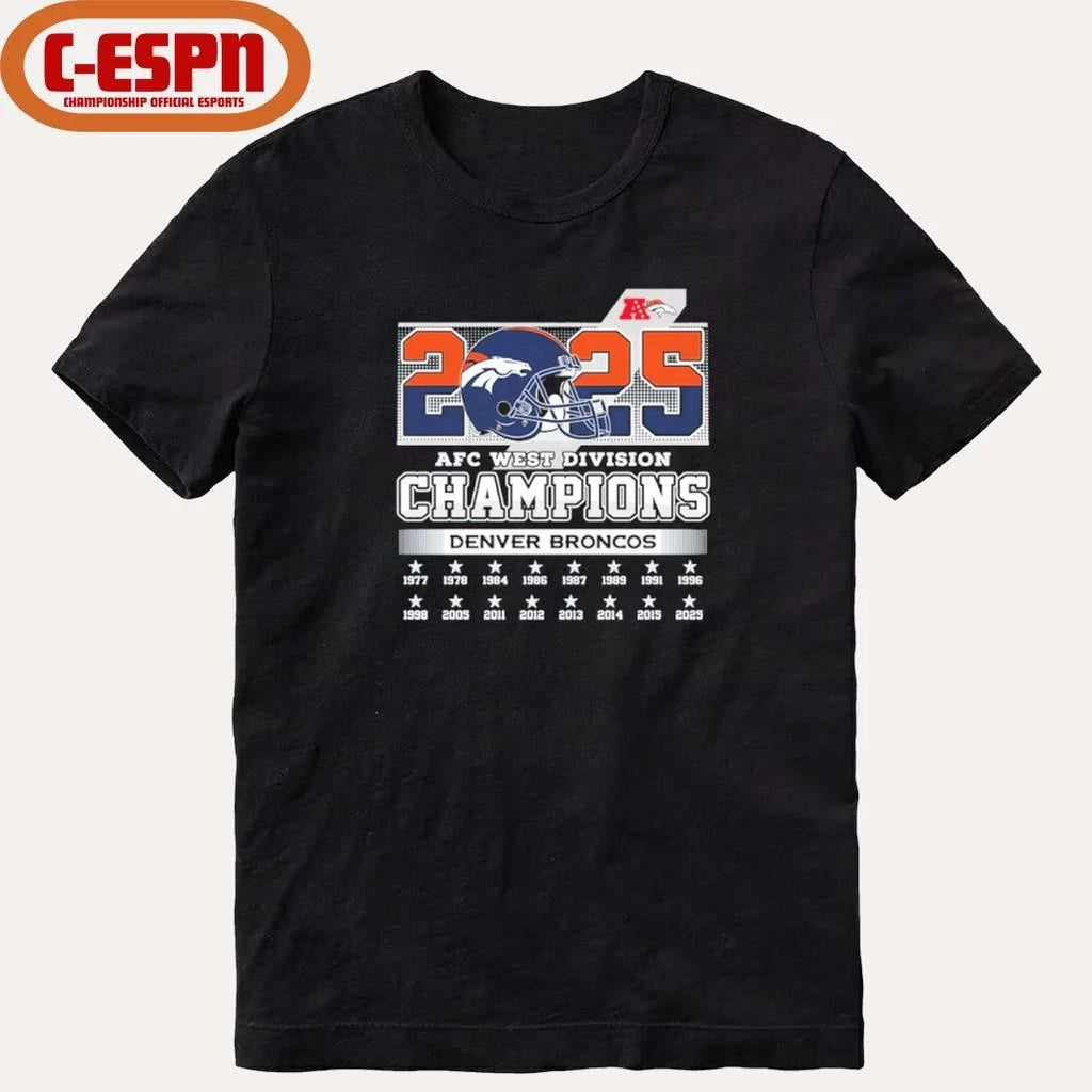 Official Broncos AFC West Division Champs shirt