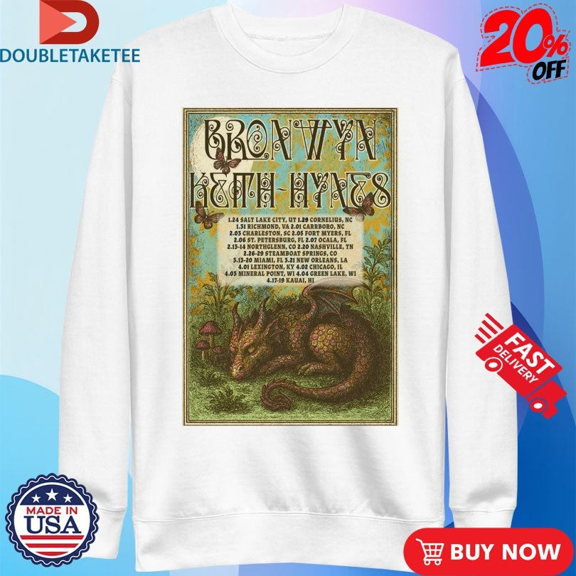 Official Bronwyn Keith Hynes 2026 Spring Tour Shirts