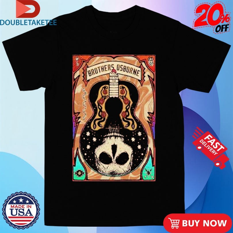 Official Brothers Osborne I’m Not For Everyone Skeleton Guitar Shirts