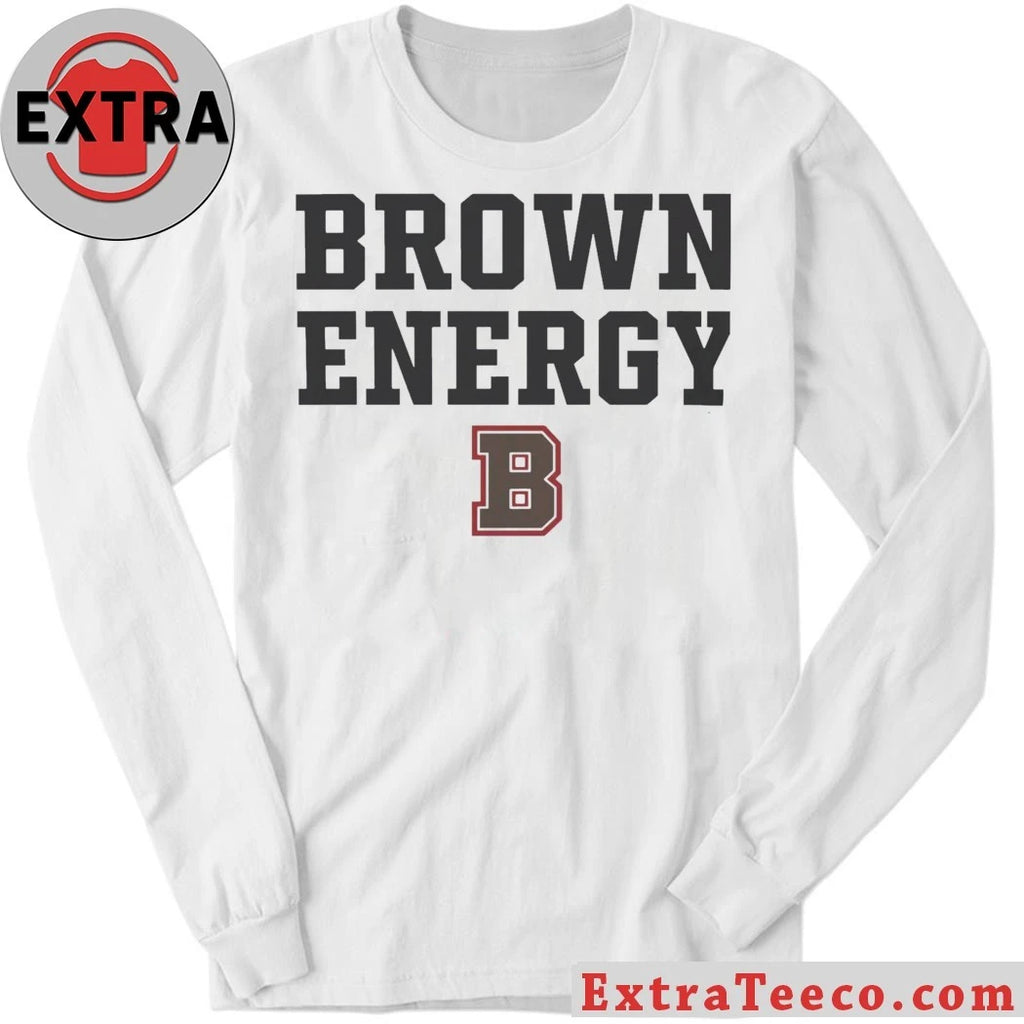 Official Brown Energy B University Official Stacked Adult Shirt