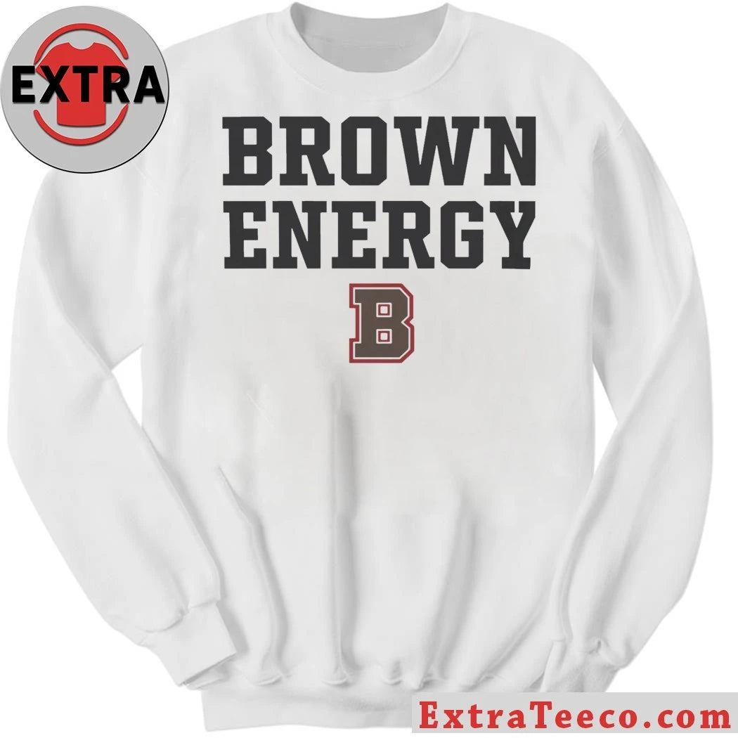 Official Brown Energy B University Official Stacked Adult Shirt