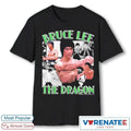 Official Bruce Dragon Lee The Dragon Action Montage 2026 t-shirt