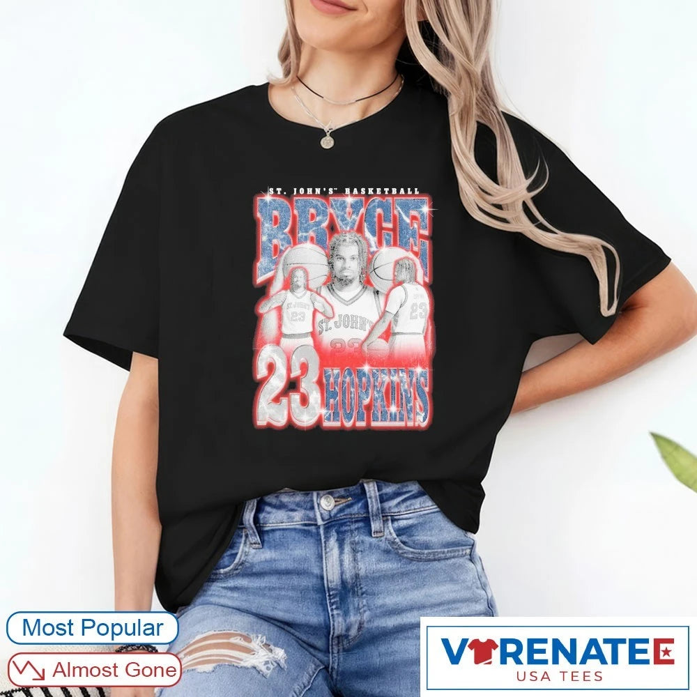 Official Bryce Hopkins St John’s Basketball Retro 90s T-Shirt