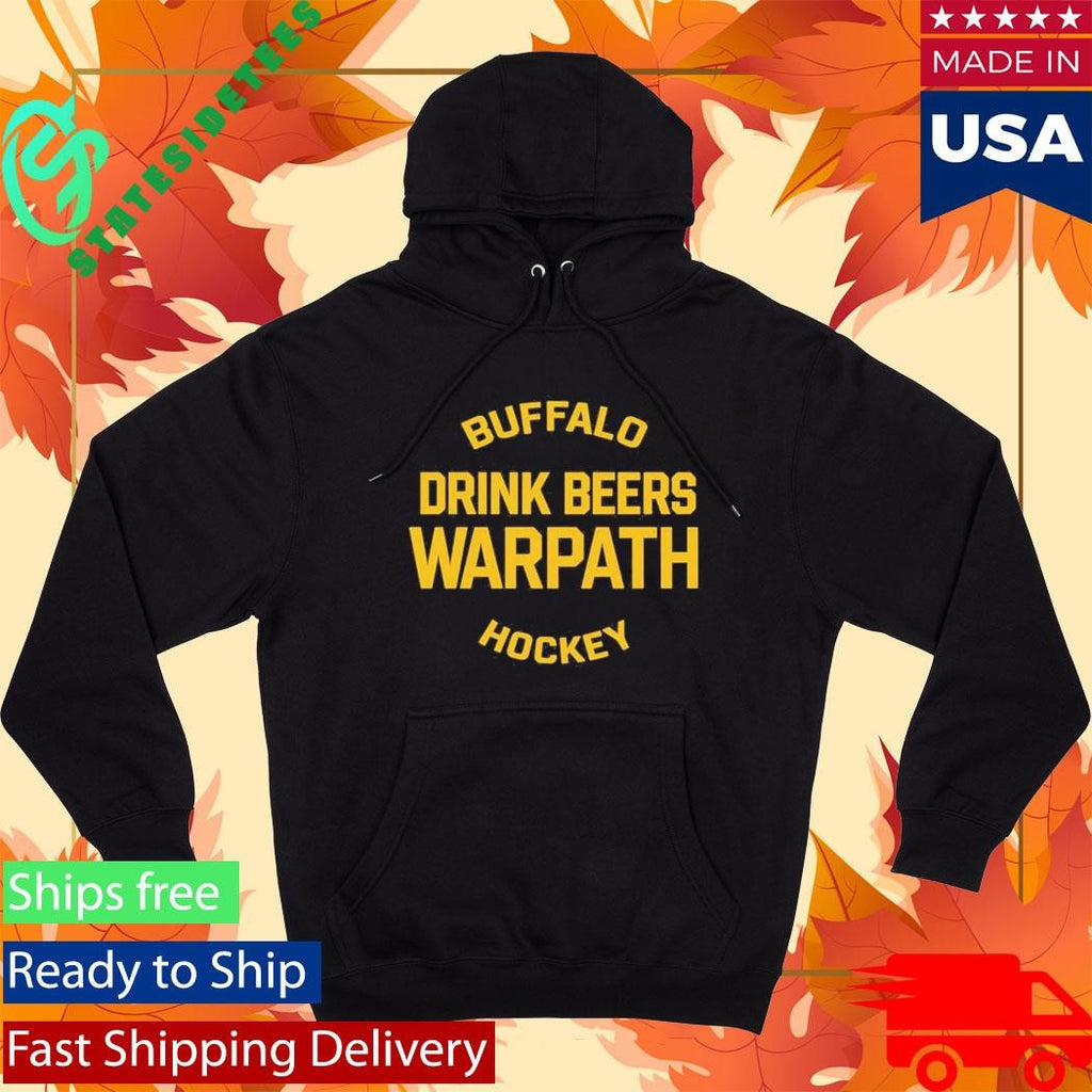Official Buffalo Drink Beers Warpath Hockey Shirt