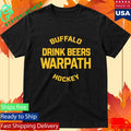 Official Buffalo Drink Beers Warpath Hockey Shirt