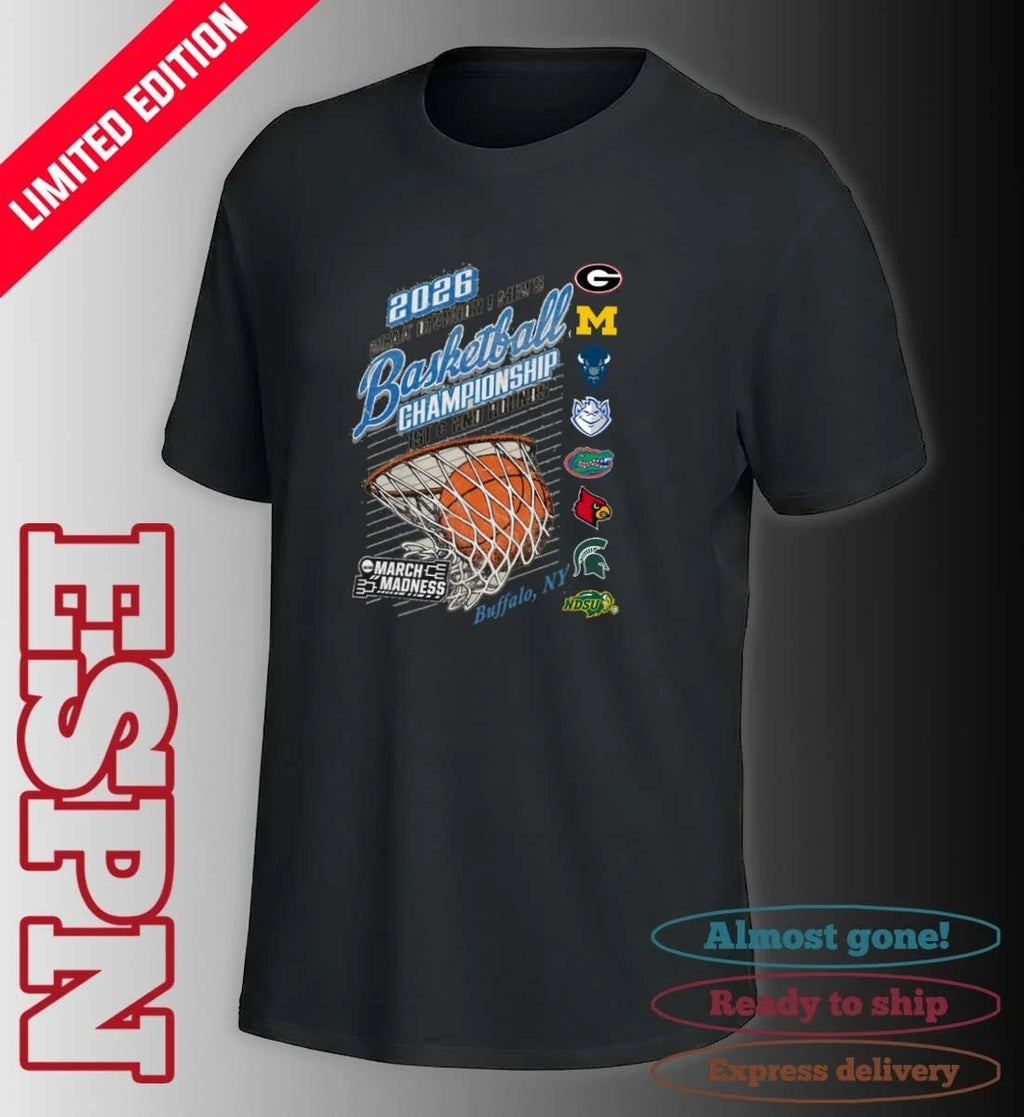 Official Buffalo, NY 2026 NCAA DI Men’s Basketball Championship – 1st, 2nd Rounds Shirt