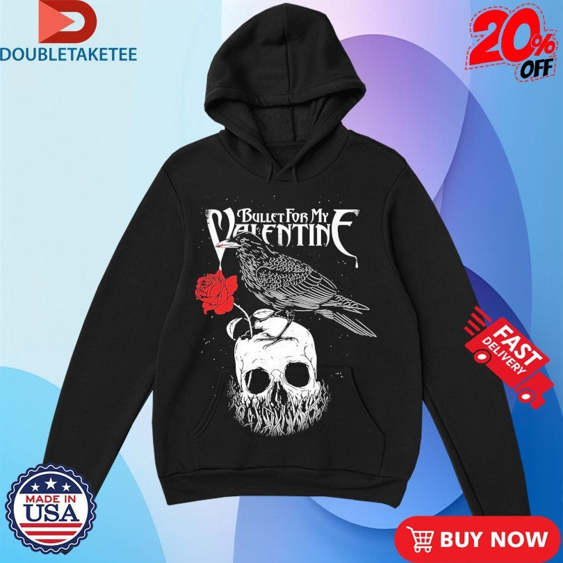 Official Bullet For My Valentine Raven Skull Shirts