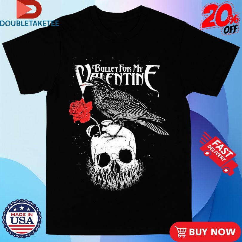 Official Bullet For My Valentine Raven Skull Shirts