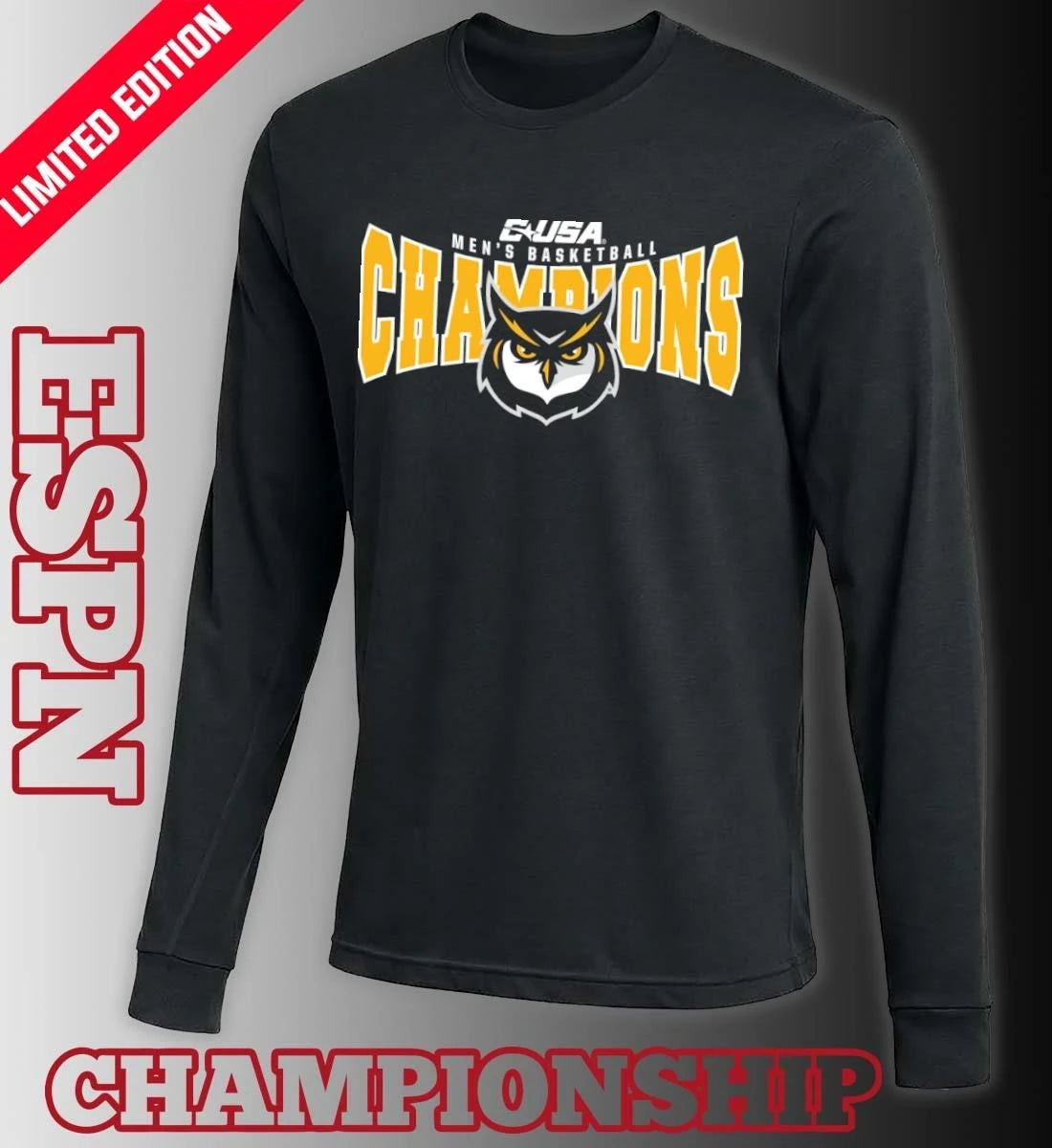 Official C-USA Men’s Basketball Champions 2026 KSU Owls T-Shirt
