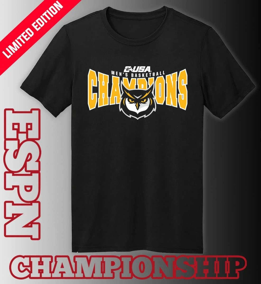 Official C-USA Men’s Basketball Champions 2026 KSU Owls T-Shirt