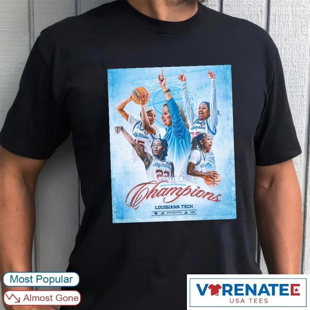 Official C-USA Regular Season Champions Louisiana Tech Poster t-shirt