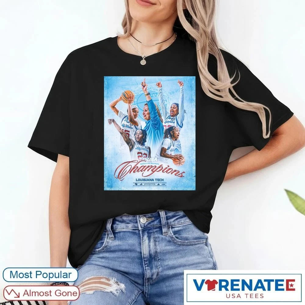 Official C-USA Regular Season Champions Louisiana Tech Poster t-shirt