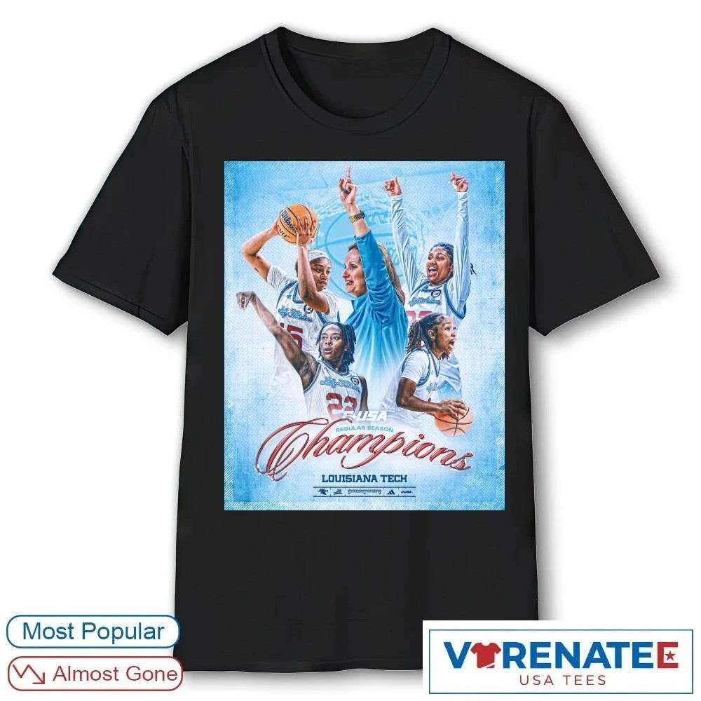 Official C-USA Regular Season Champions Louisiana Tech Poster t-shirt