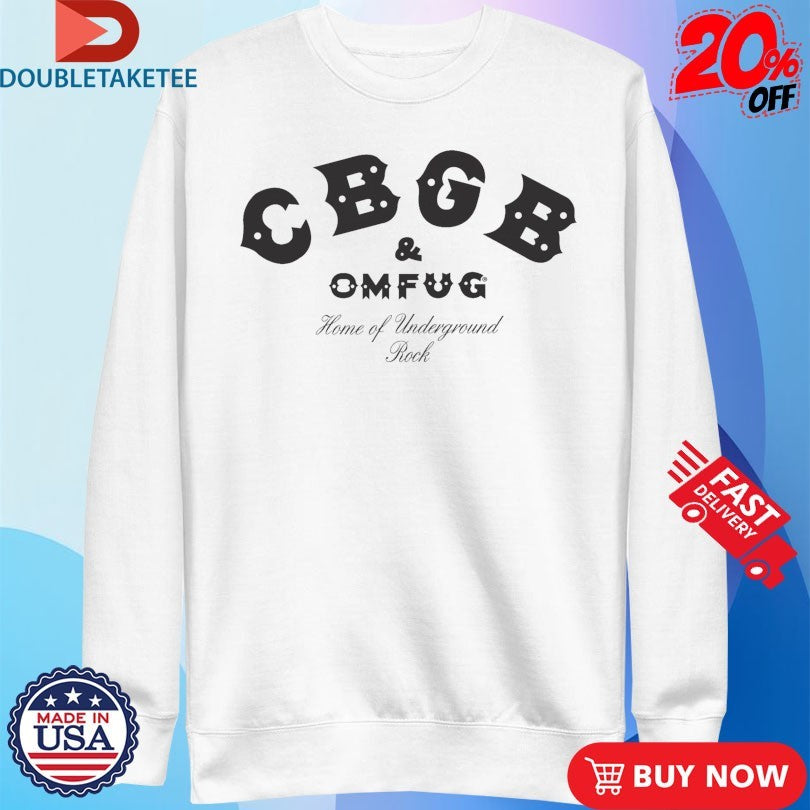 Official CBGB &amp; OMFUG The Home Of Underground Rock Logo Shirts