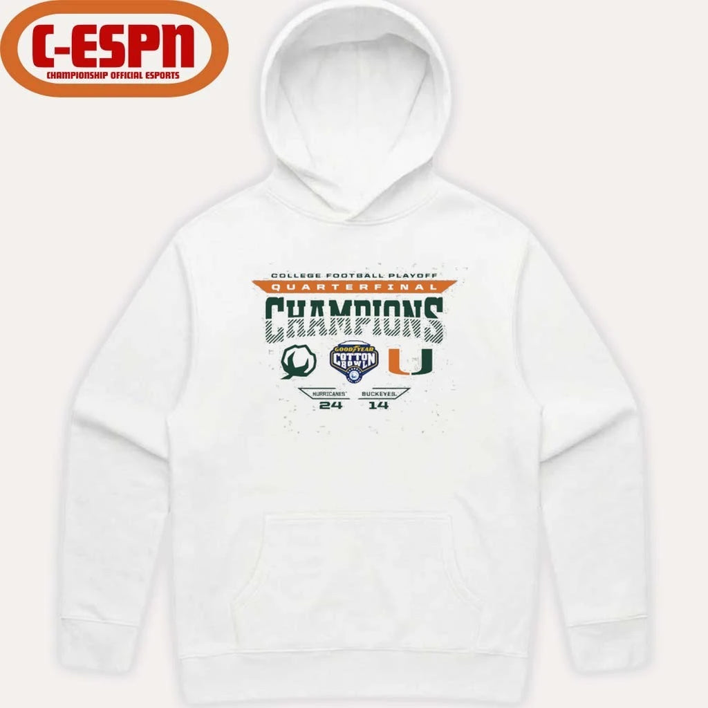 Official CFP 2025 Cotton Bowl Miami Champions Score Shirt