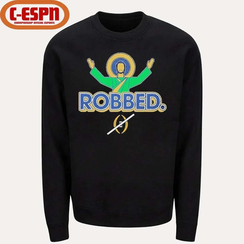 Official CFP ROBBED T-Shirt for Notre Dame College