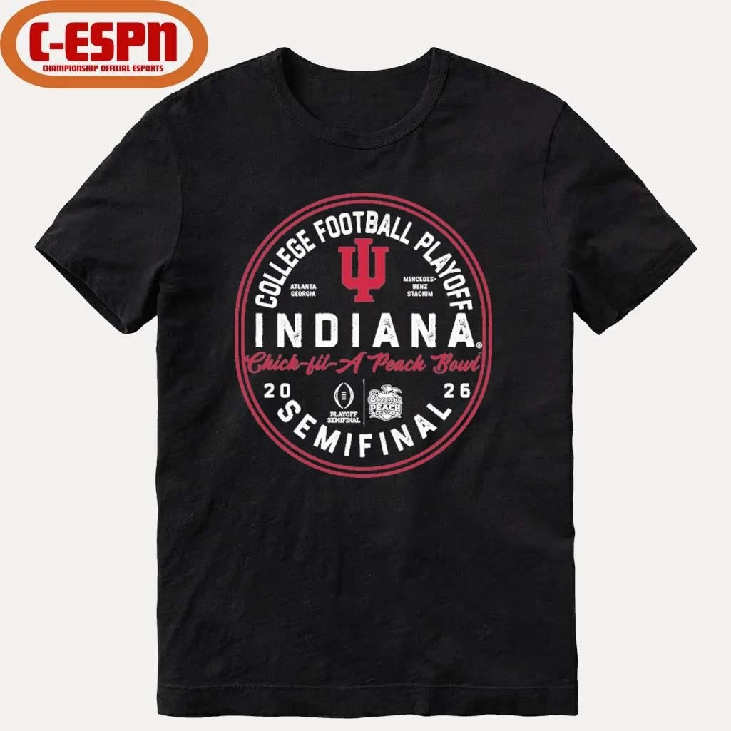 Official CFP Semifinal Indiana 2026 Peach Bowl Bound T-Shirt