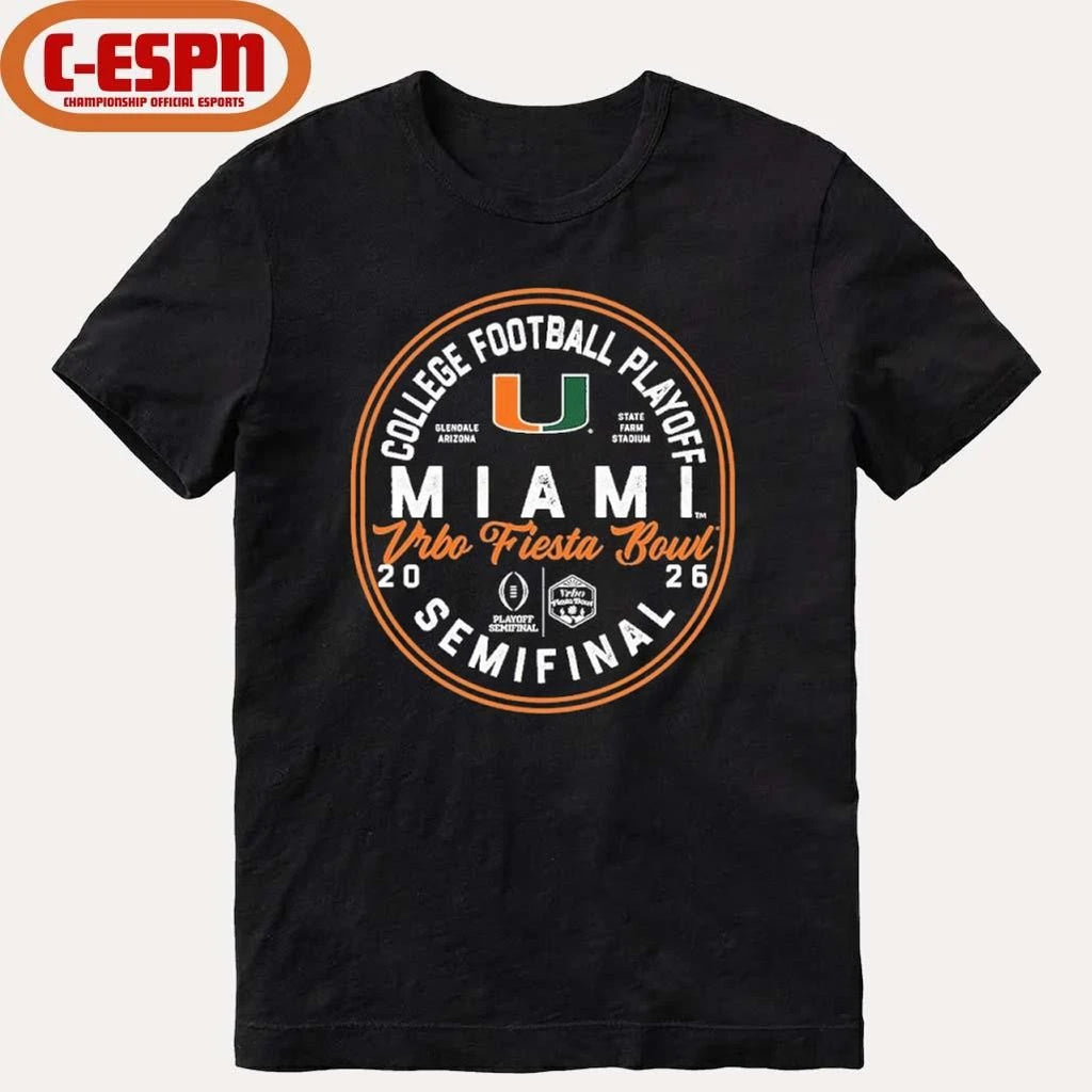 Official CFP Semifinal Miami 2026 Fiesta Bowl Bound T-shirt