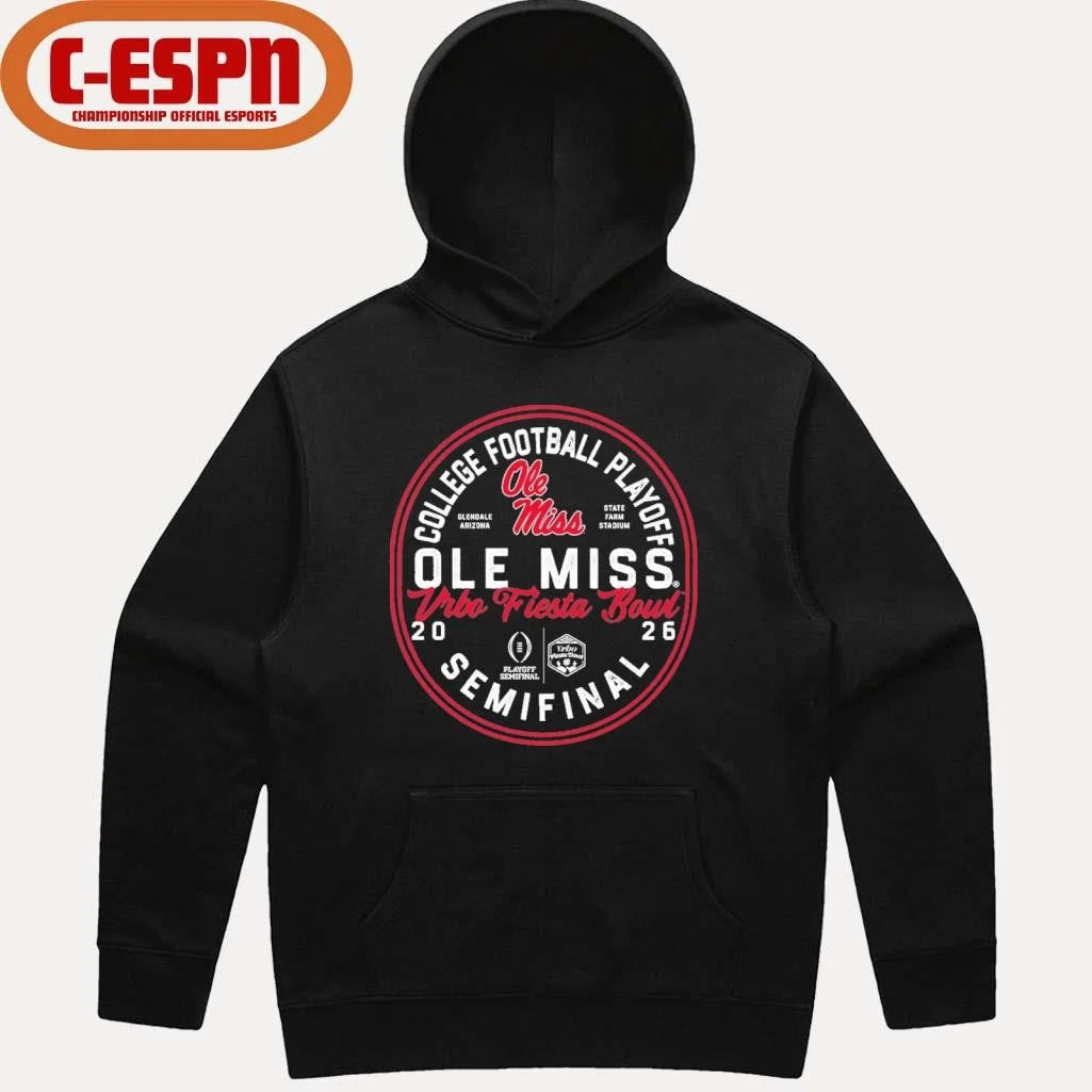 Official CFP Semifinal Ole Miss 2026 Fiesta Bowl Bound T-Shirt