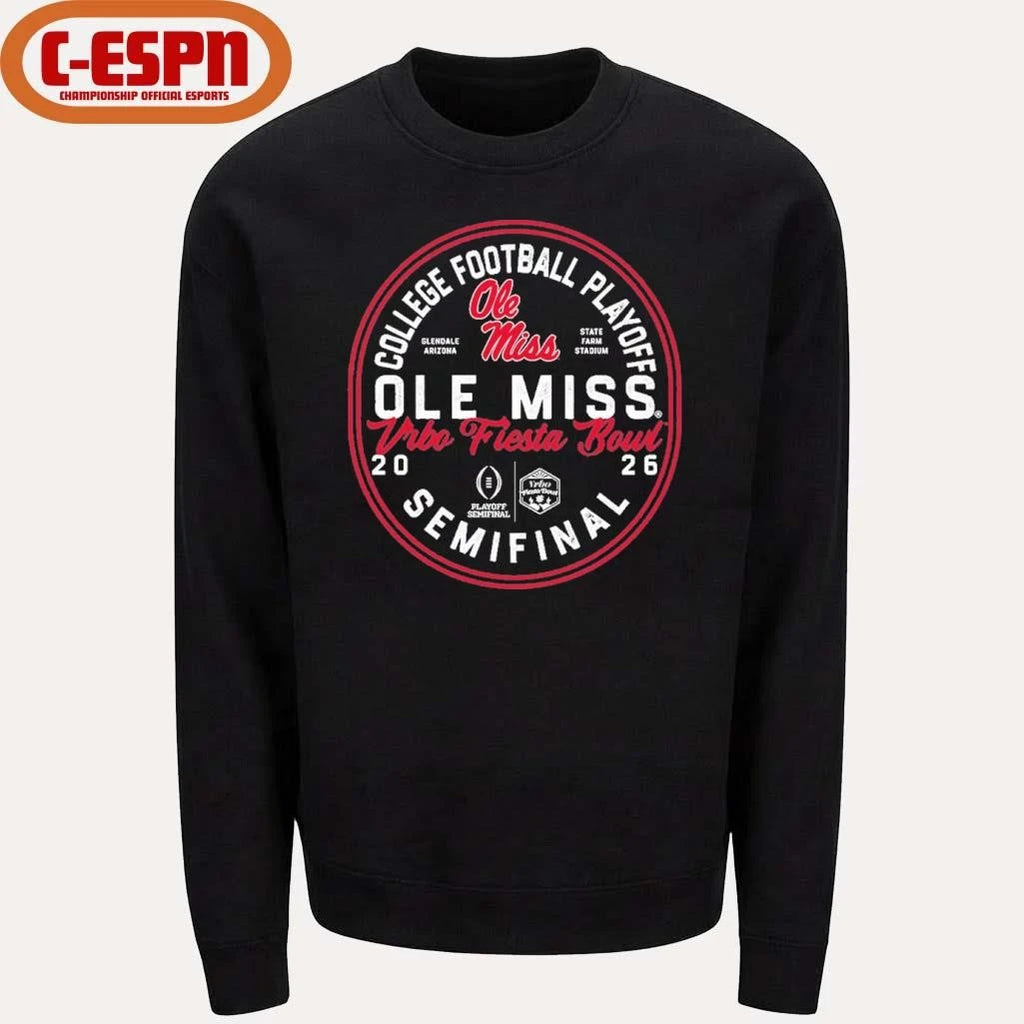 Official CFP Semifinal Ole Miss 2026 Fiesta Bowl Bound T-Shirt