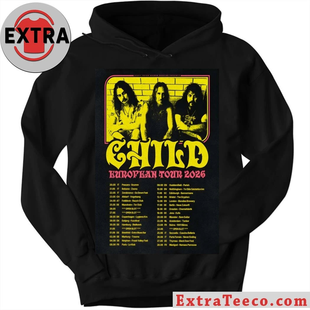 Official CHILD European Tour 2026 Poster Shirt