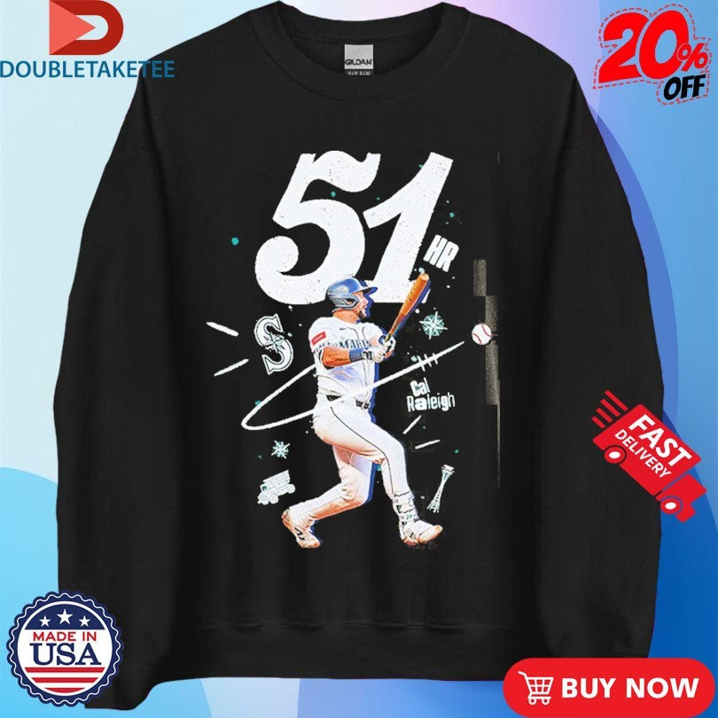 Official Cal Raleigh 51 Home Runs Seattle Mariners Shirts