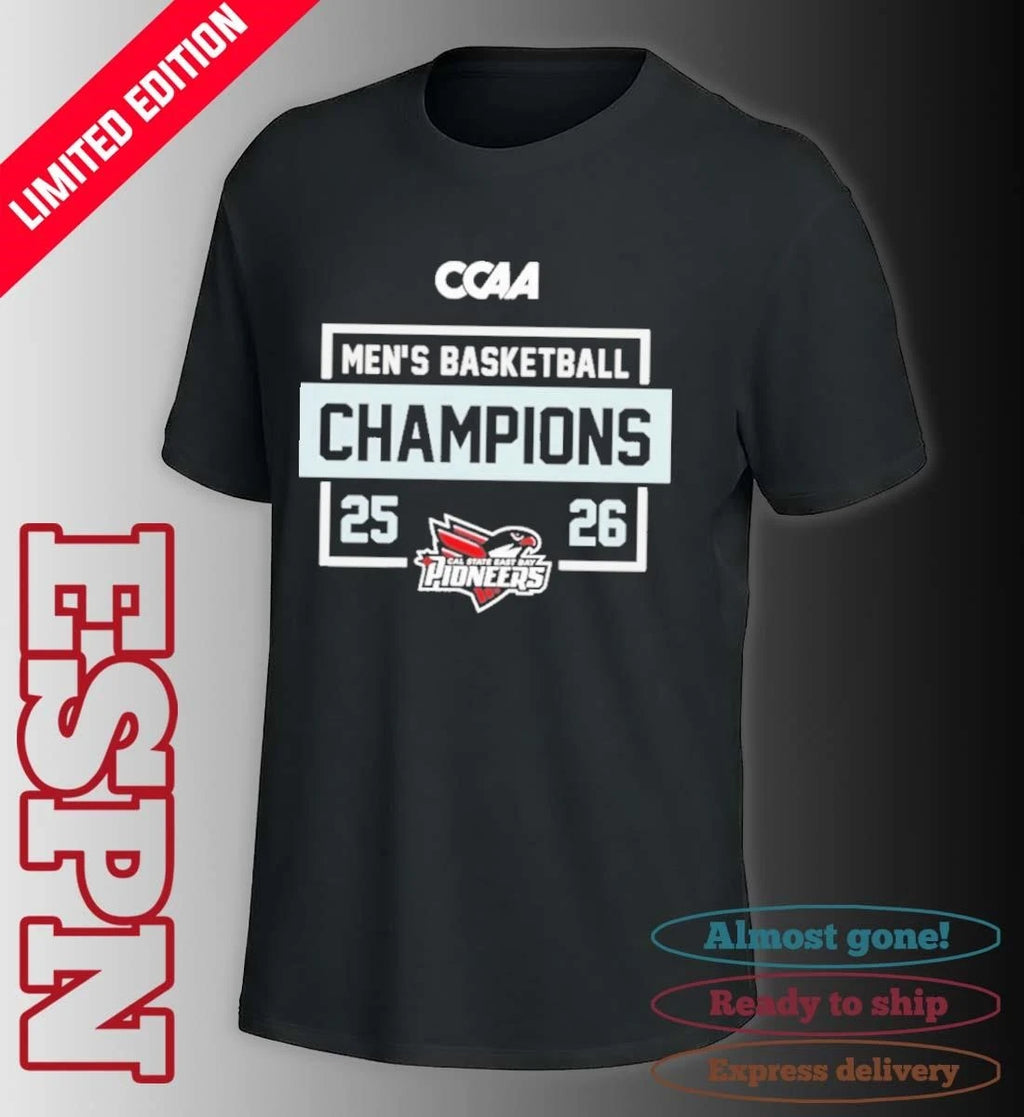 Official Cal State East Bay Pioneers CCAA Men’s Basketball Regular Season Champions Shirt