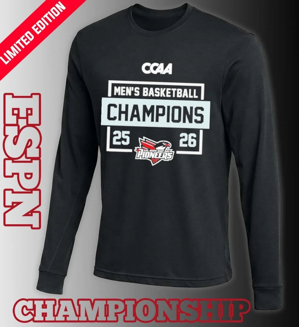 Official Cal State East Bay Pioneers CCAA Men’s Basketball Regular Season Champions Shirt