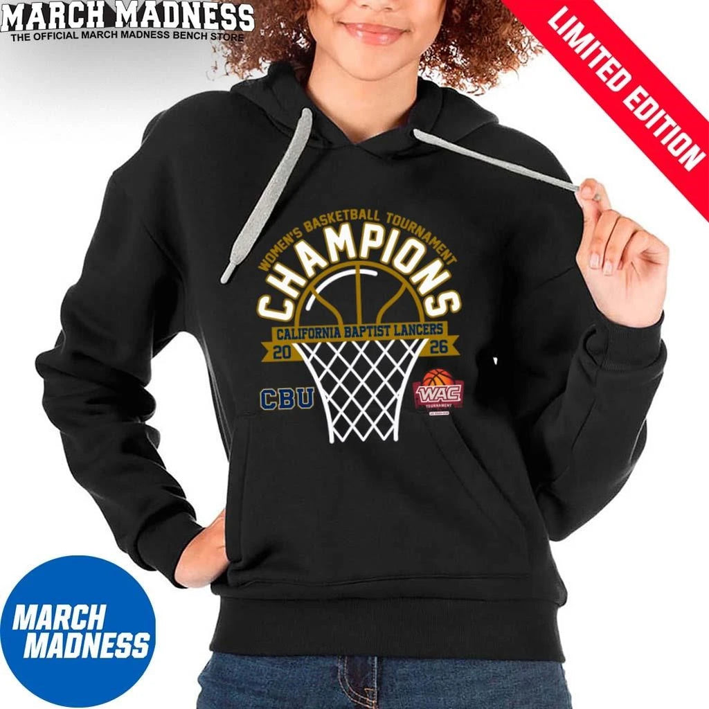 Official California Baptist Lancers 2026 WAC Women’s Basketball Tournament Champions Shirt