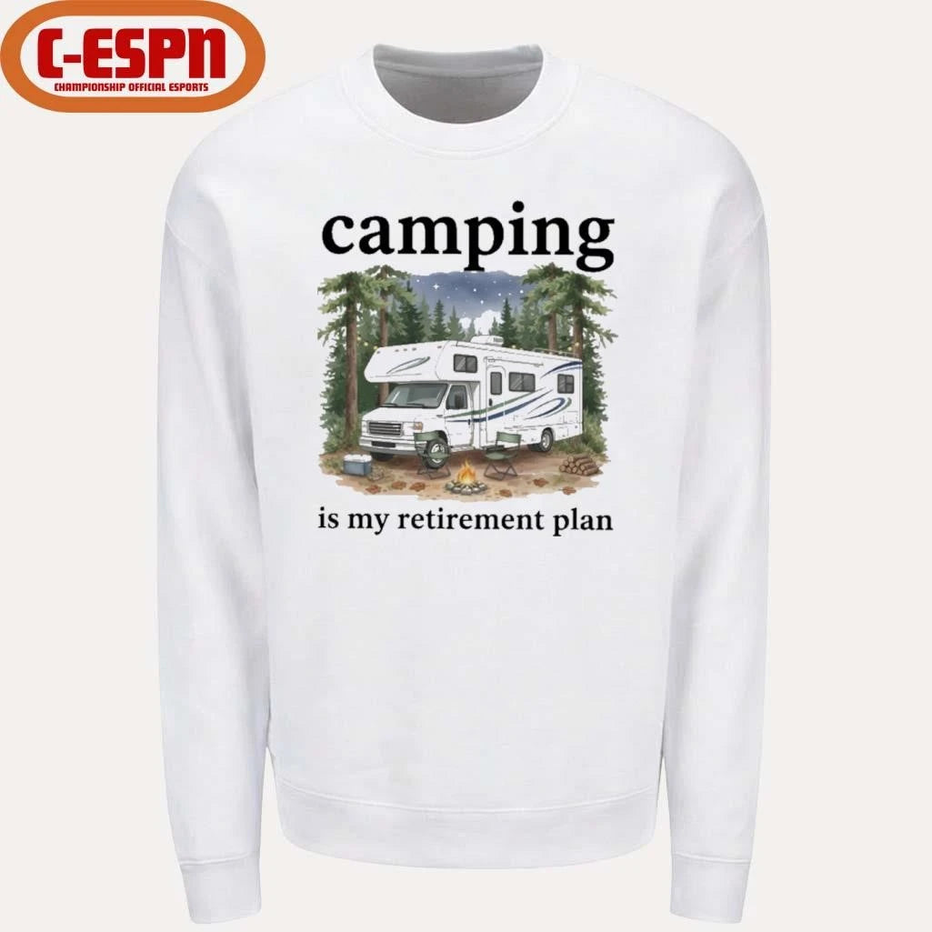 Official Camping Is My Retirement Plan RV Car In The Forest 2026 Shirt