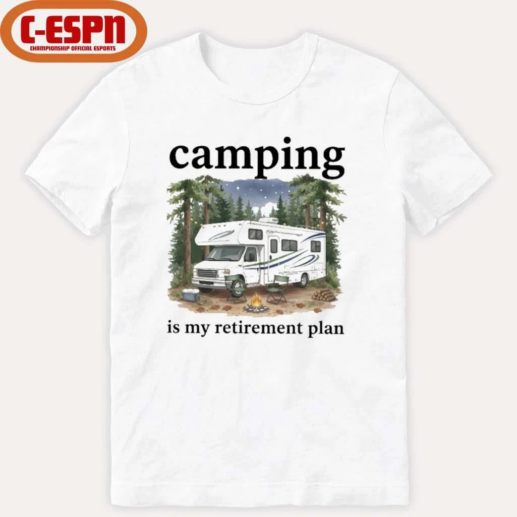 Official Camping Is My Retirement Plan RV Car In The Forest 2026 Shirt