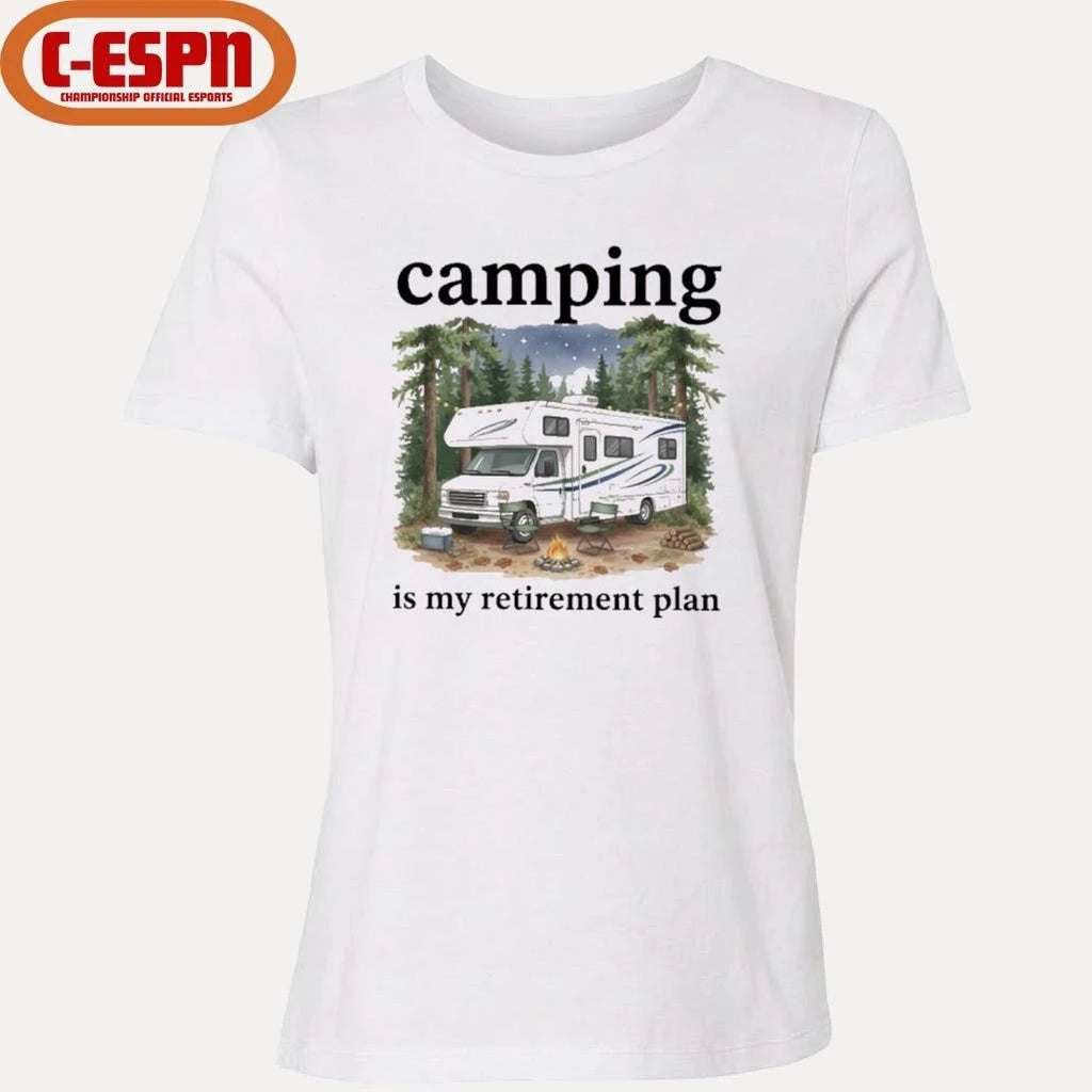 Official Camping Is My Retirement Plan RV Car In The Forest 2026 Shirt