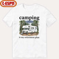Official Camping Is My Retirement Plan RV Car In The Forest Shirt