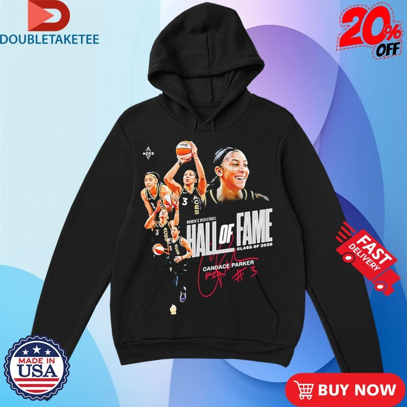 Official Candace Parker Las Vegas Aces Women’s Hall Of Fame Class Of 2026 Shirts