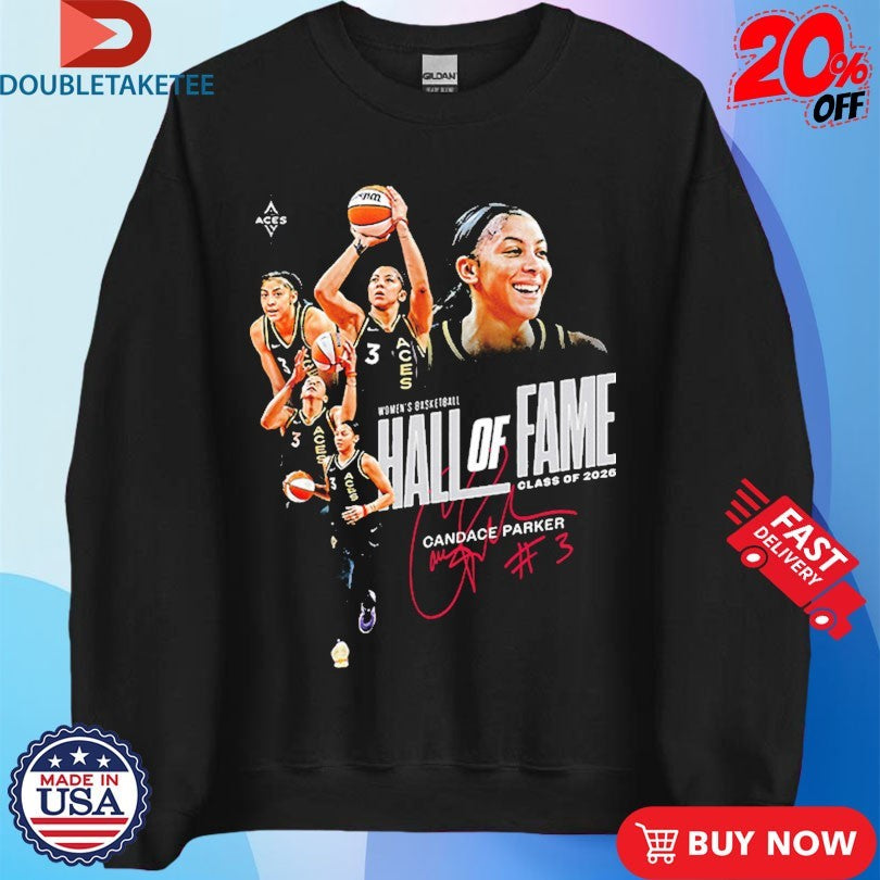 Official Candace Parker Las Vegas Aces Women’s Hall Of Fame Class Of 2026 Shirts