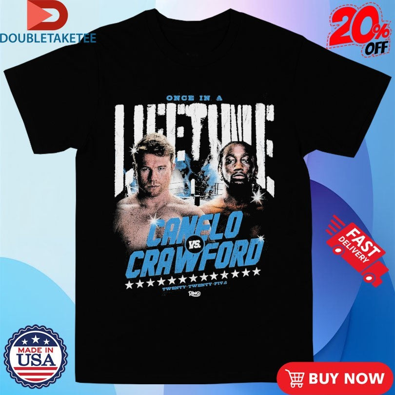 Official Canelo vs. Crawford Once In A Lifetime Event 2025 Shirts