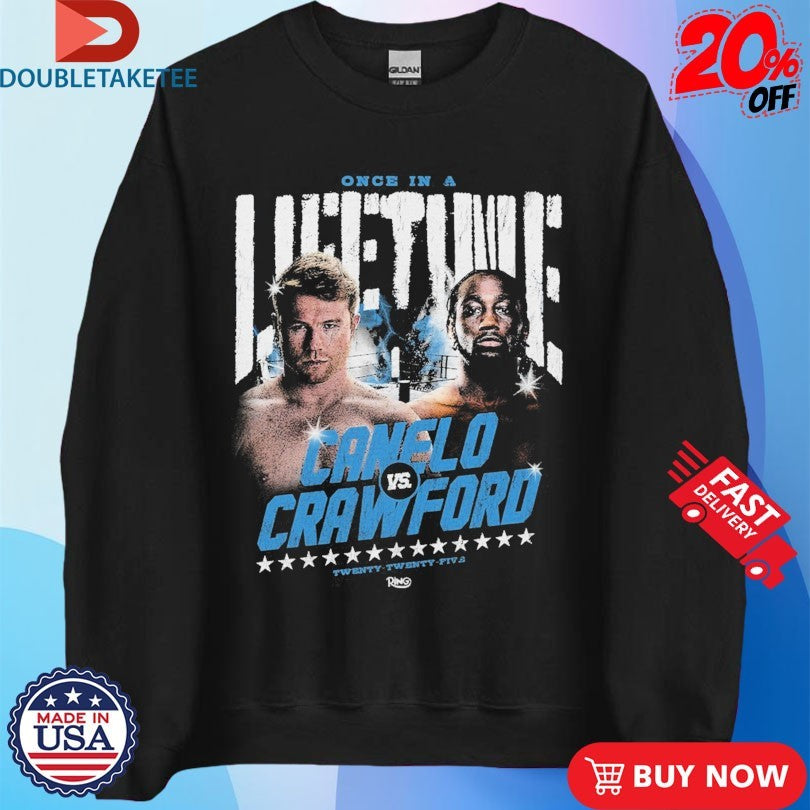 Official Canelo vs. Crawford Once In A Lifetime Event 2025 Shirts