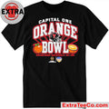Official Capital One Orange Bowl 2026 CFP Texas Tech Red Raiders Helmet And Logo Shirt