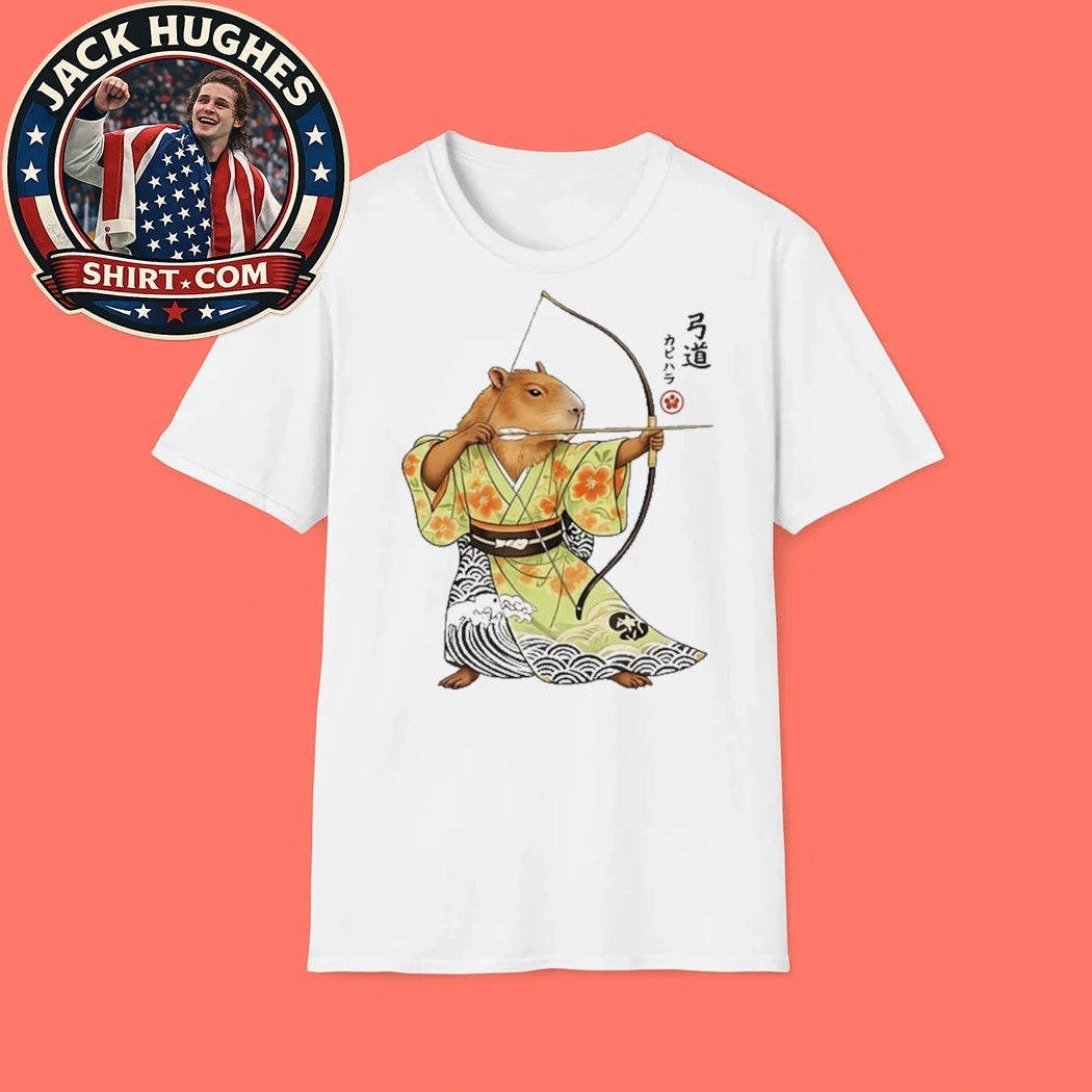 Official Capybara Archery Samurai Kyudo Japanese Shirt