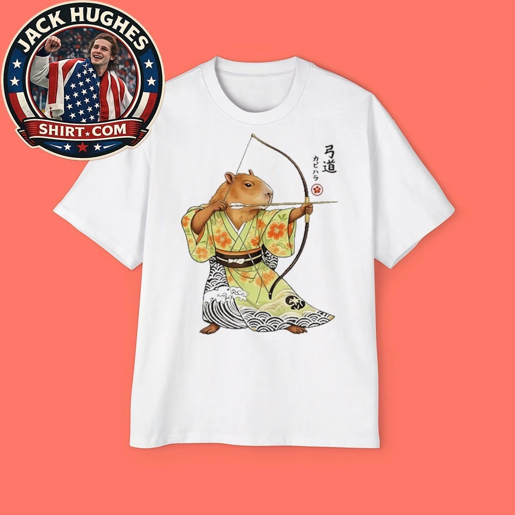 Official Capybara Archery Samurai Kyudo Japanese Shirt