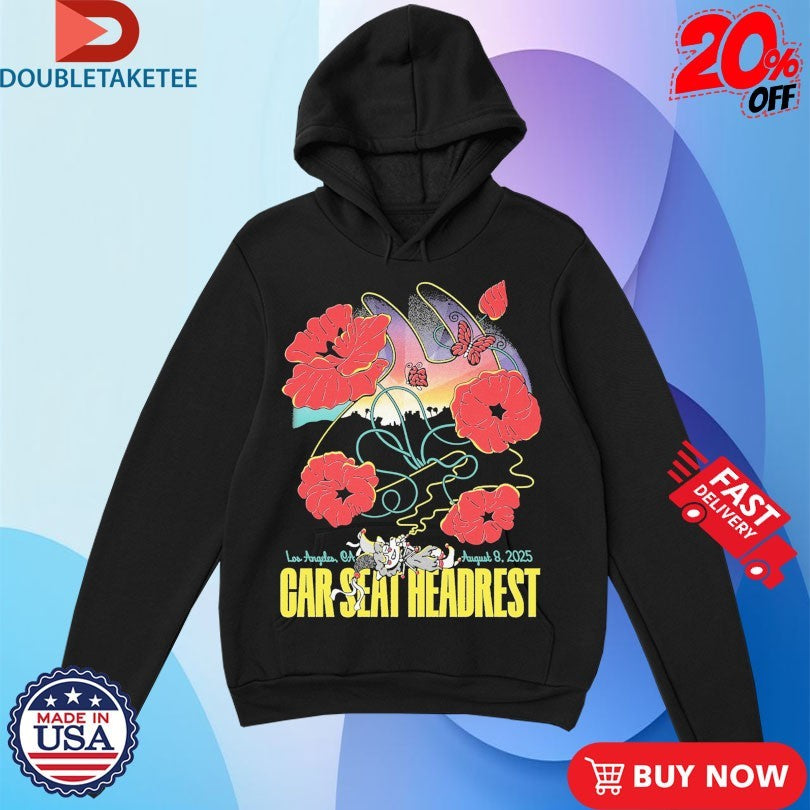 Official Car Seat Headrest Greek Theatre Los Angeles CA 2025 Clown Flower Shirts