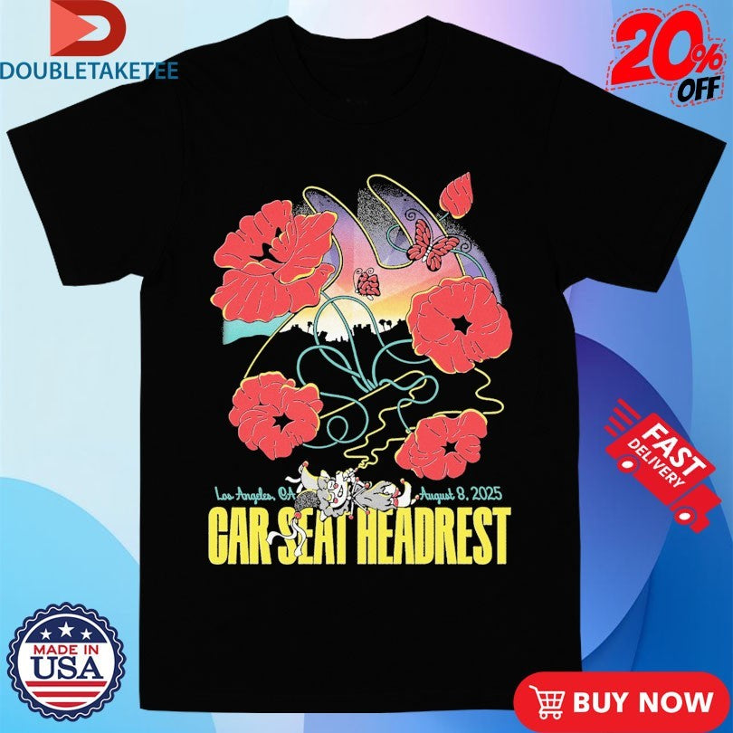Official Car Seat Headrest Greek Theatre Los Angeles CA 2025 Clown Flower Shirts