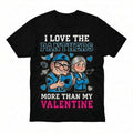 Official Carl And Ellie Fredricksen I Love The Carolina Panthers Up Movie I Love The Panthers More Than My Valentine Logo T-Shirt