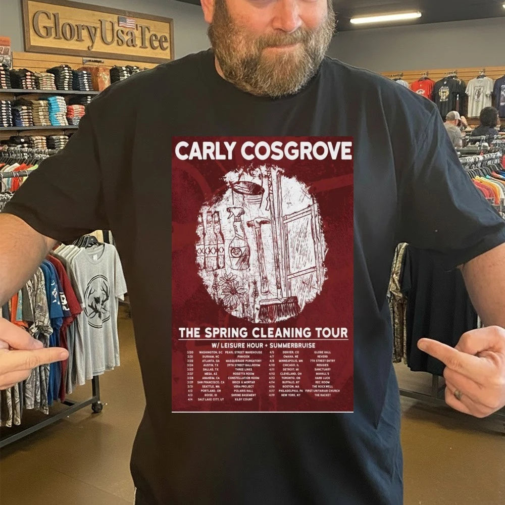 Official Carly Cosgrove Poster The Spring Cleaning 2026 Tour Shirt